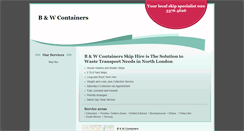 Desktop Screenshot of bwcontainers-n17.co.uk